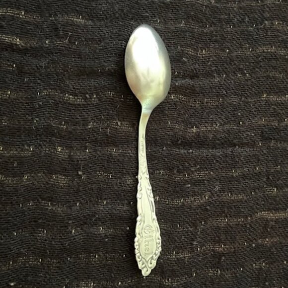 Sterling Silver Christening Spoon - Dated 1901 & Engraved Ethel - Picture 3 of 6